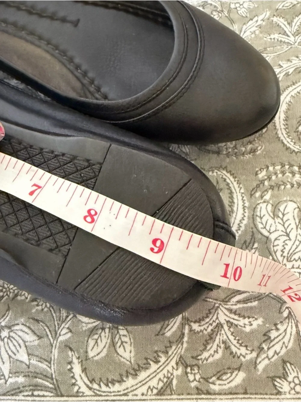 Frye Black Leather Ballet Flats Shoes 37 - Picture 5 of 12